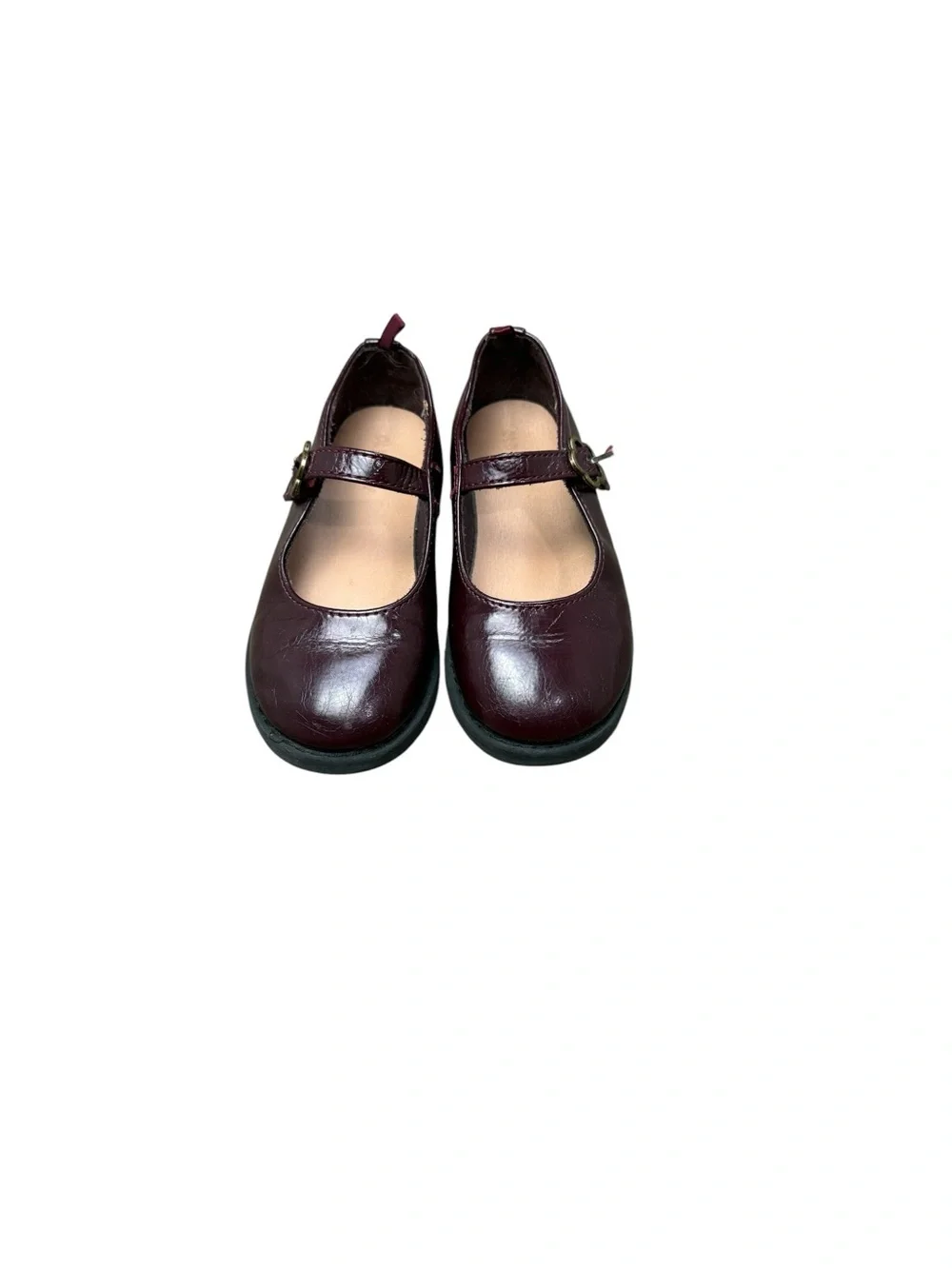 Old Navy Girls Mary Jane Dress Shoes in Burgundy Patent